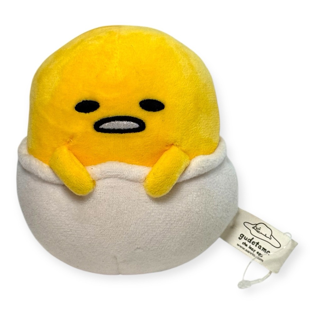 Gund Sanrio Gudetama Lazy Egg in Eggshell Plush Small 5″ Stuffed - Picture 1 of 7